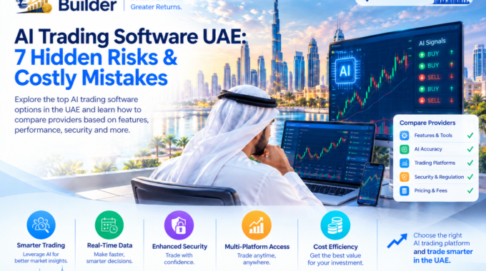 AI trading software dashboard showing market analysis for UAE investors